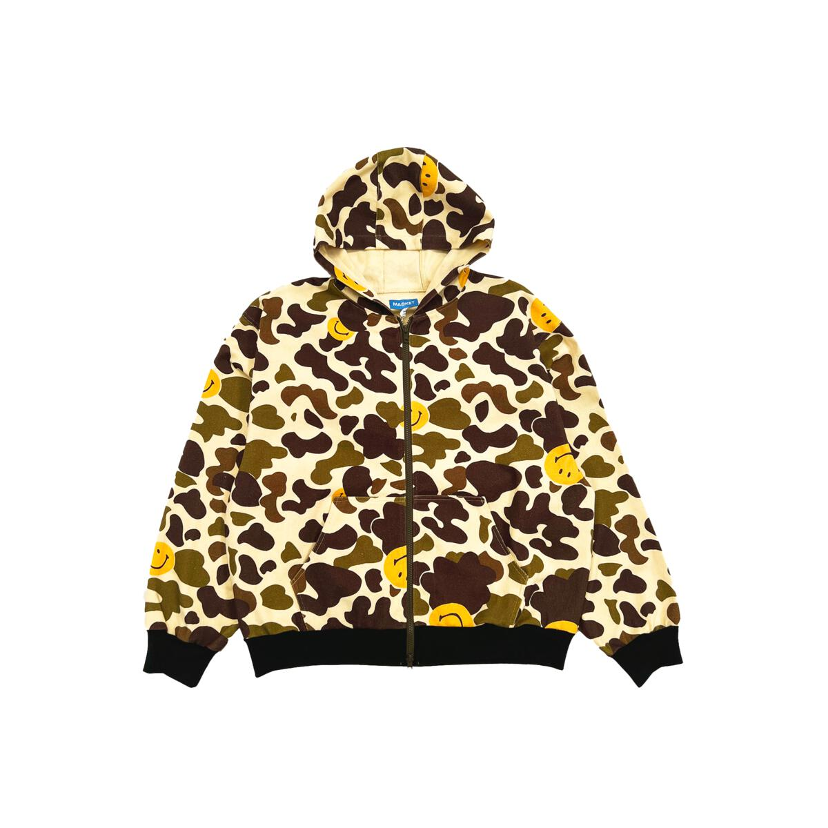 MARKET - SMILEY CAMO ZIP JACKET