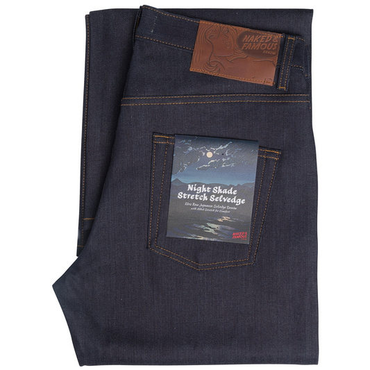 NAKED AND FAMOUS - NIGHTSHADE STRETCH SELVEDGE DENIM - STRONG GUY