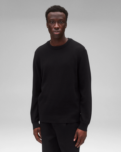 REIGNING CHAMP - COTTON CASHMERE RIVIERA CREWNECK